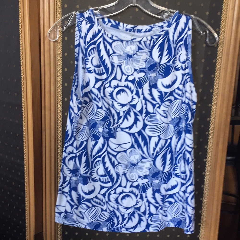 Blue and White Top